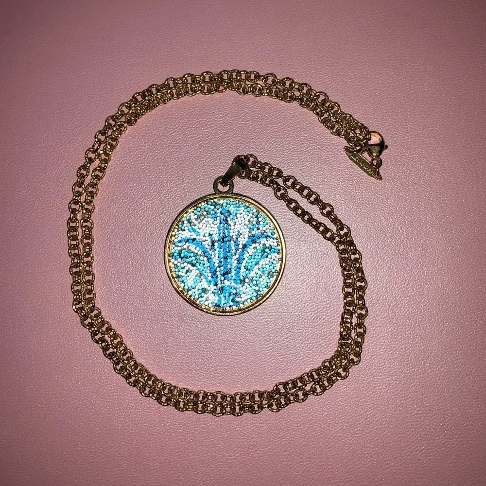 Alex and Ani Blue Lotus Necklace | 14k Gold/Sterling Silver | Swarovski Crystal - Picture 8 of 8